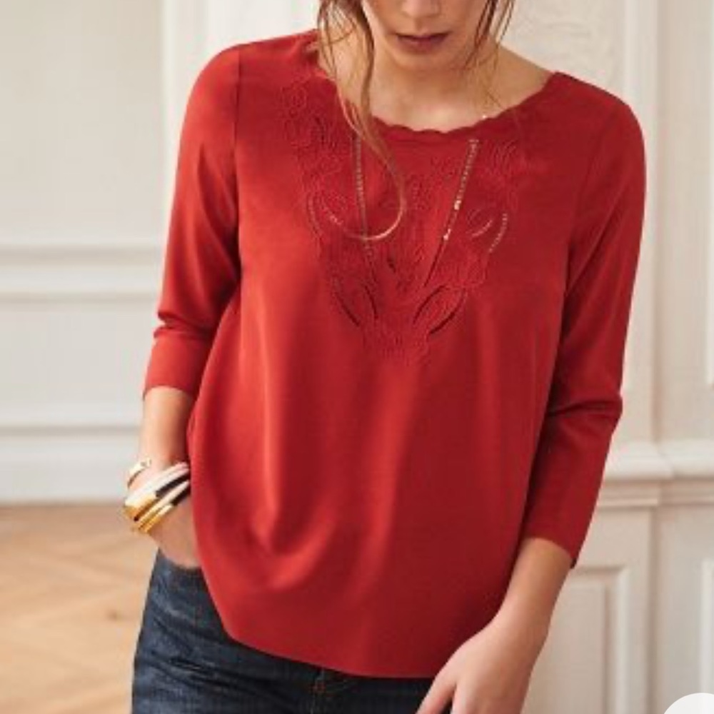 Sezane Black Silk Frida Blouse Size French 40